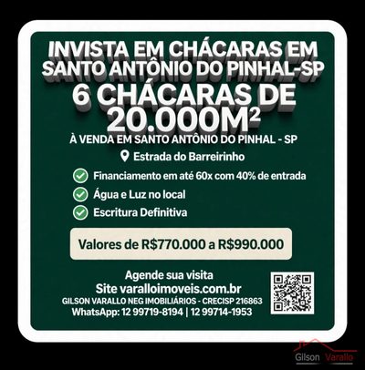 Chácara, 3 quartos, 20 m² - Foto 1