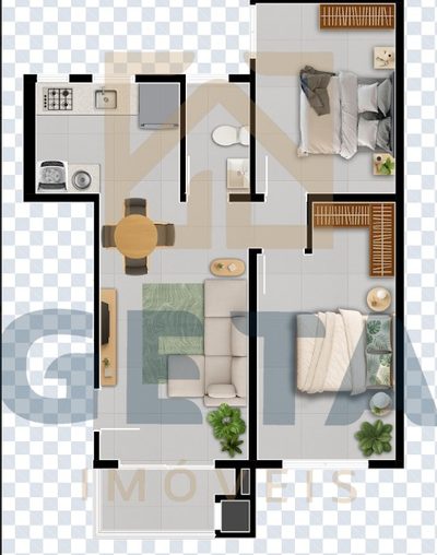 Apartamento, 2 quartos, 49 m² - Foto 5