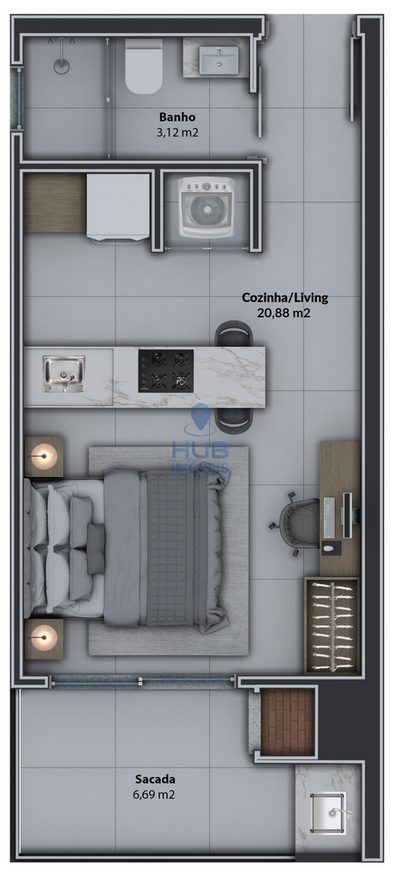 Apartamento, 2 quartos, 81 m² - Foto 3