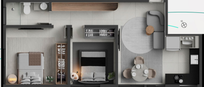 Apartamento, 2 quartos, 51 m² - Foto 1