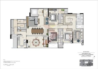 Apartamento, 4 quartos, 221 m² - Foto 2