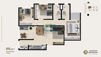Apartamento, 3 quartos, 111 m² - Foto 4