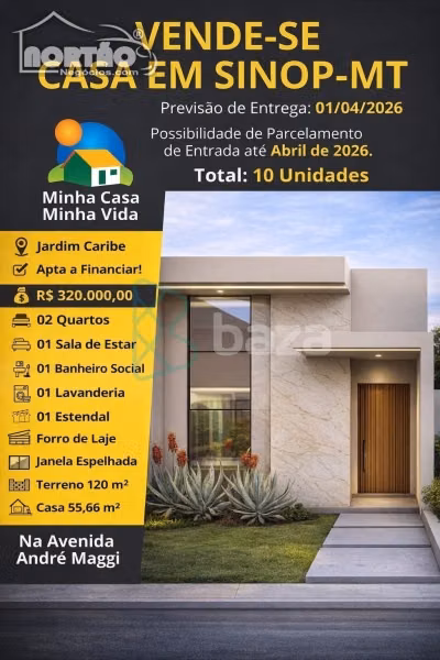 Casa, 3 quartos, 55 m² - Foto 1