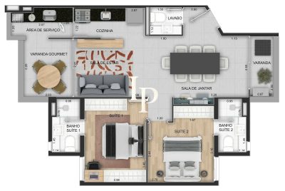 Apartamento, 2 quartos, 67 m² - Foto 4