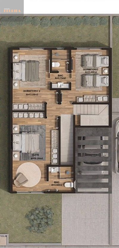 Casa, 3 quartos, 195 m² - Foto 3