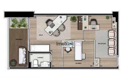 Sala-Conjunto, 57 m² - Foto 2