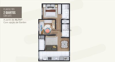 Apartamento, 2 quartos - Foto 3