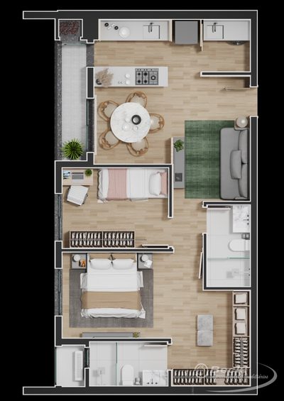 Apartamento, 3 quartos, 83 m² - Foto 2
