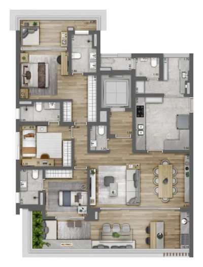 Apartamento, 3 quartos, 154 m² - Foto 4