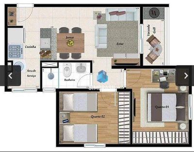 Apartamento, 2 quartos, 50 m² - Foto 5