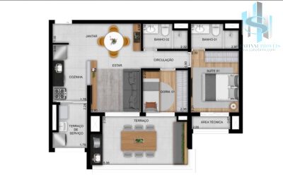 Apartamento, 2 quartos, 69 m² - Foto 5