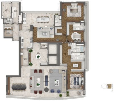 Apartamento, 4 quartos, 708 m² - Foto 3