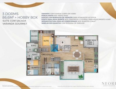 Apartamento, 3 quartos, 140 m² - Foto 2