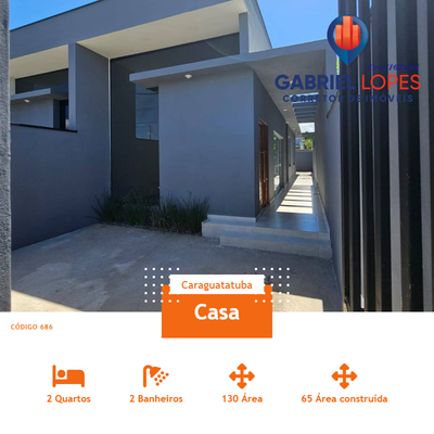 Casa, 2 quartos, 65 m² - Foto 1