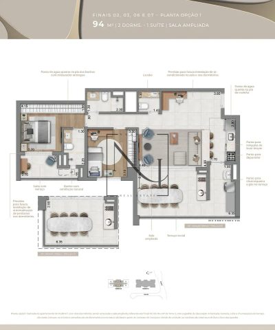 Apartamento, 2 quartos, 94 m² - Foto 2