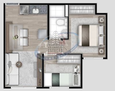 Apartamento, 2 quartos, 34 m² - Foto 3