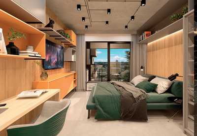 Apartamento, 1 quarto, 38 m² - Foto 1