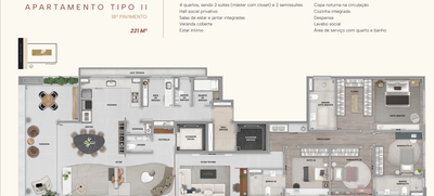 Apartamento, 4 quartos, 221 m² - Foto 5