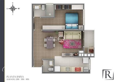 Apartamento, 1 quarto, 55 m² - Foto 4