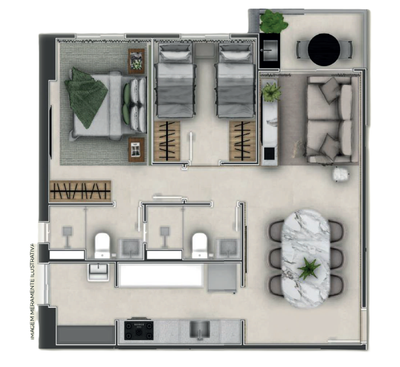 Apartamento, 3 quartos, 102 m² - Foto 1