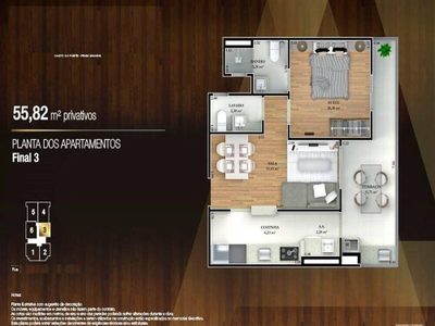 Apartamento, 1 quarto, 55 m² - Foto 2
