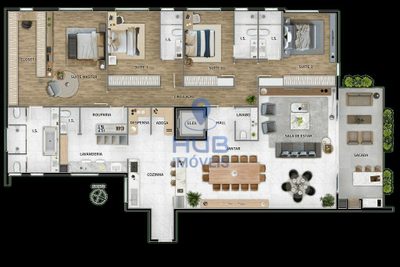 Apartamento, 5 quartos, 849 m² - Foto 4