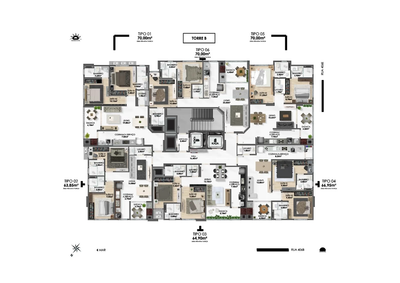 Apartamento, 2 quartos, 67 m² - Foto 4
