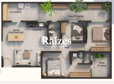 Apartamento, 3 quartos, 76 m² - Foto 2