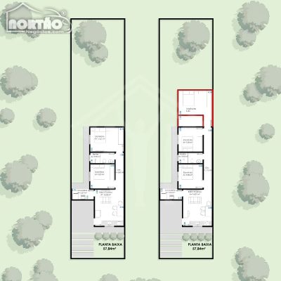Casa, 3 quartos, 58 m² - Foto 1