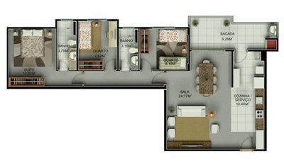 Apartamento, 3 quartos, 92 m² - Foto 5