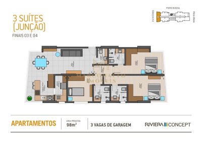 Apartamento, 3 quartos, 93 m² - Foto 2