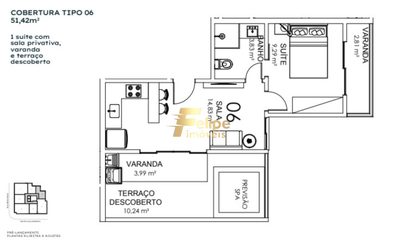 Cobertura, 2 quartos, 85 m² - Foto 3