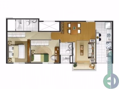 Apartamento, 3 quartos, 65 m² - Foto 3