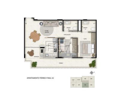 Apartamento, 2 quartos, 57 m² - Foto 3