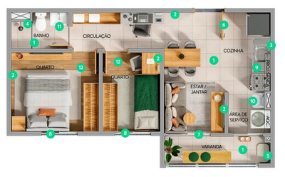 Apartamento, 1 quarto, 36 m² - Foto 5