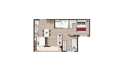 Apartamento, 2 quartos - Foto 2