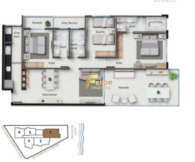Apartamento, 2 quartos, 67 m² - Foto 3