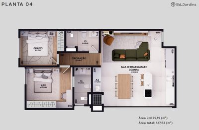 Apartamento, 2 quartos, 72 m² - Foto 2