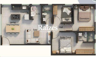 Apartamento, 3 quartos, 70 m² - Foto 2