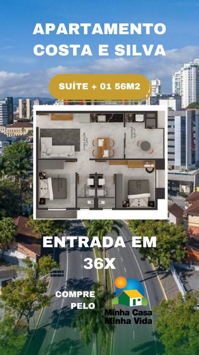 Apartamento, 2 quartos, 56 m² - Foto 2