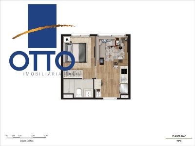 Apartamento, 1 quarto, 24 m² - Foto 3