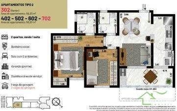 Apartamento, 2 quartos, 50 m² - Foto 5