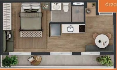 Apartamento, 1 quarto, 32 m² - Foto 4