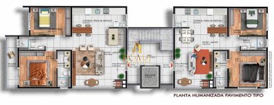 Apartamento, 2 quartos, 72 m² - Foto 2