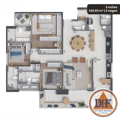Apartamento, 2 quartos, 80 m² - Foto 3