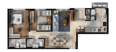 Apartamento, 2 quartos, 71 m² - Foto 2