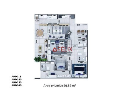 Apartamento, 3 quartos, 91 m² - Foto 3