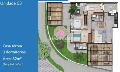Casa, 3 quartos, 88 m² - Foto 1