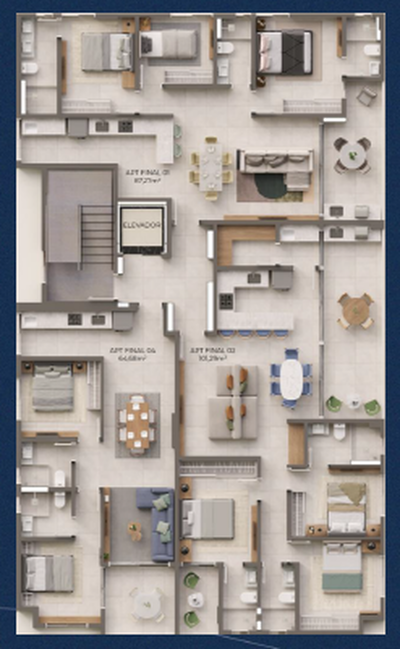Apartamento, 3 quartos, 80 m² - Foto 3