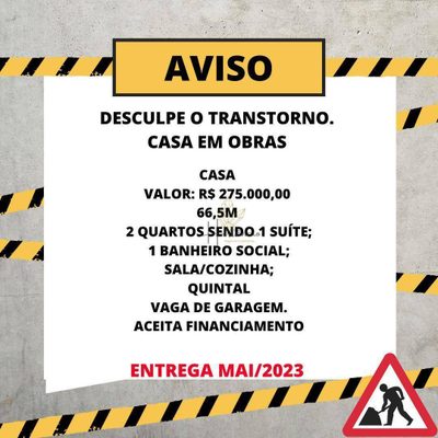 Casa, 2 quartos, 66 m² - Foto 1